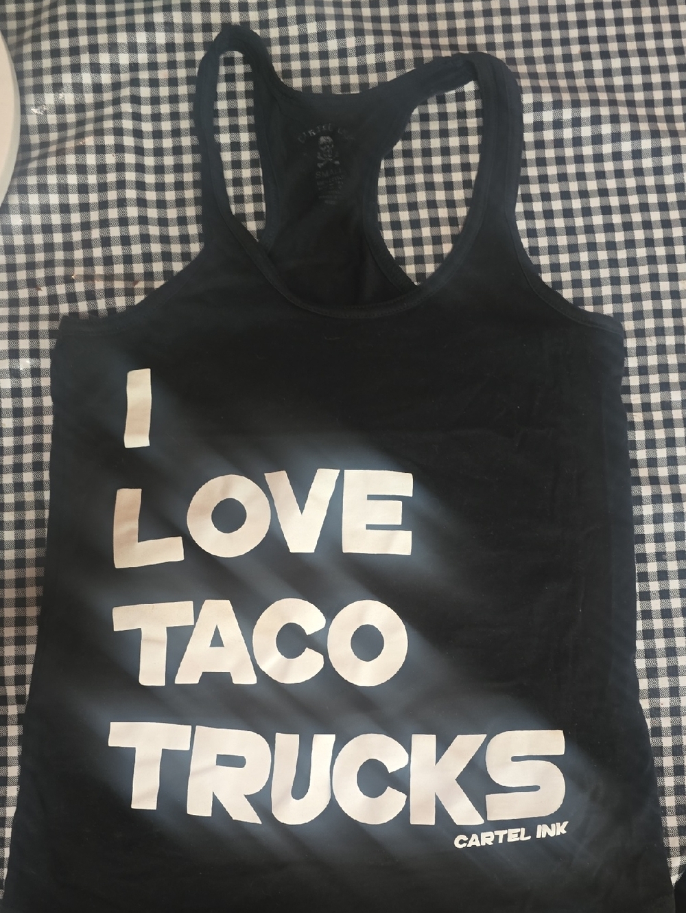 Cartel Ink Women's Black 'I Love Taco Trucks' Racerback Tank Top